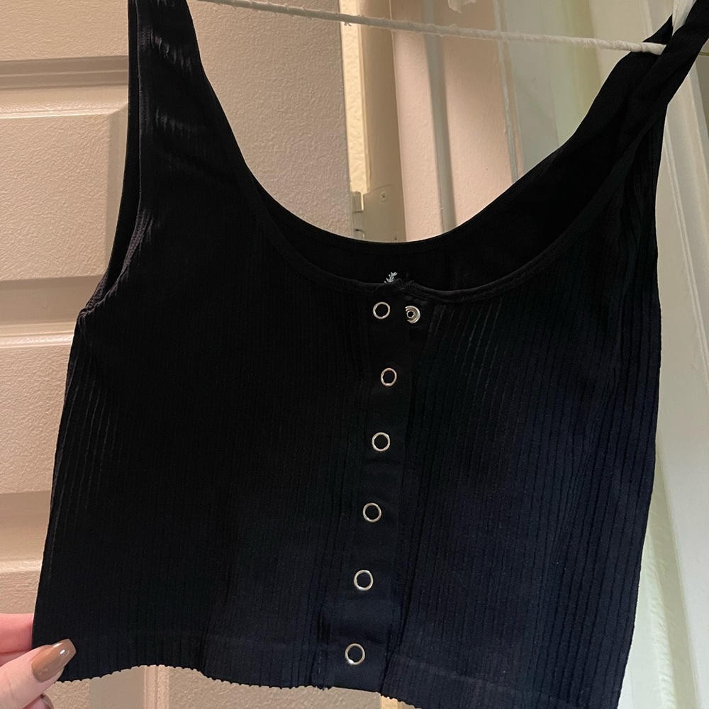 Black crop top